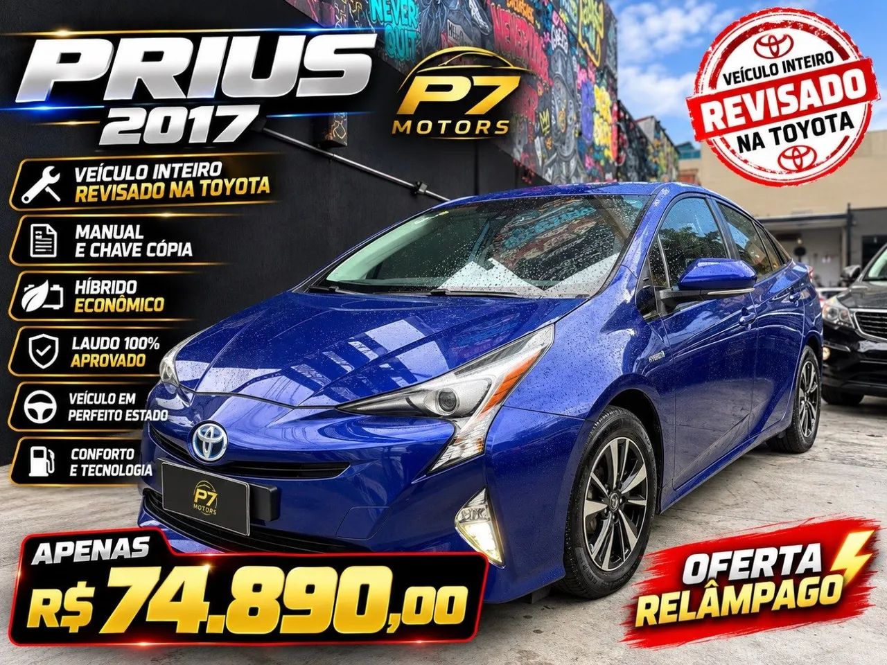 Toyota Prius PRIUS 1.8 16V 5p Aut. (Híbrido) 2017