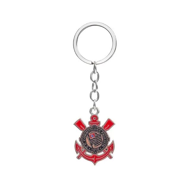 Chaveiro corinthians de metal 3D colorido