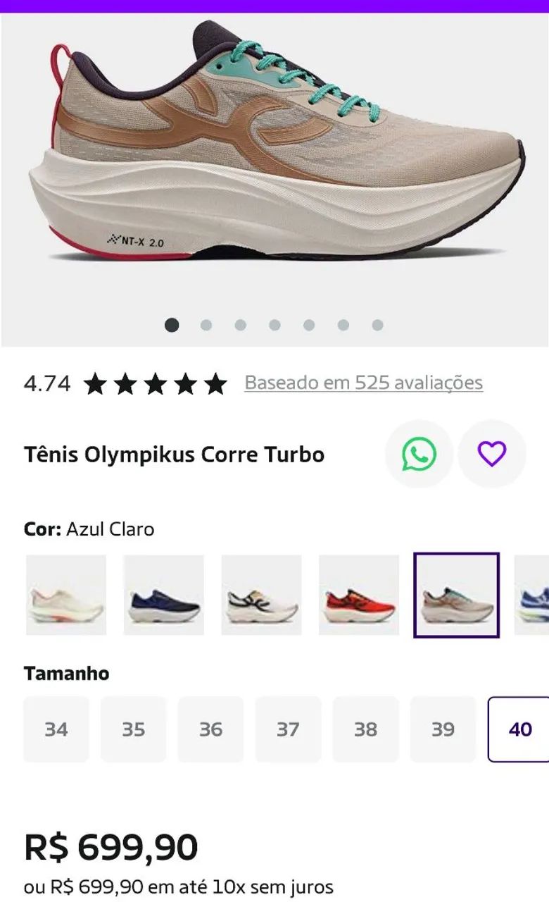 Tenis Corre Turbo 40 - Foto 4