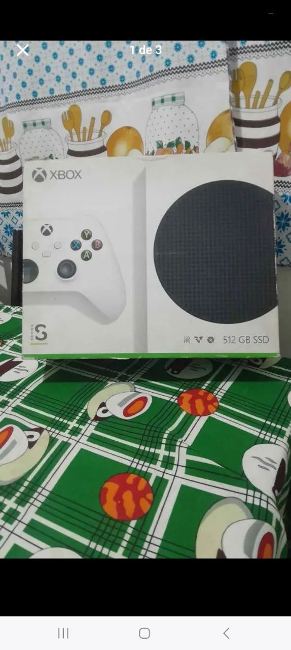 Xbox Series S na caixa