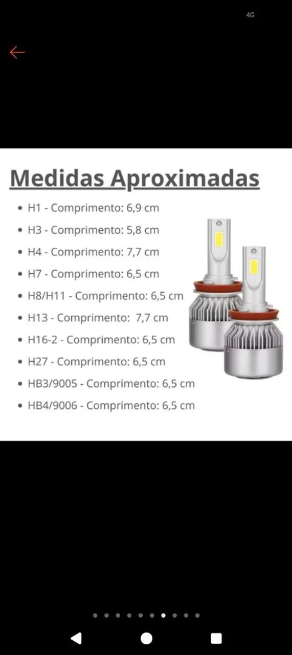 Lâmpada de led H4 12 volt ultra LED  - Foto 5
