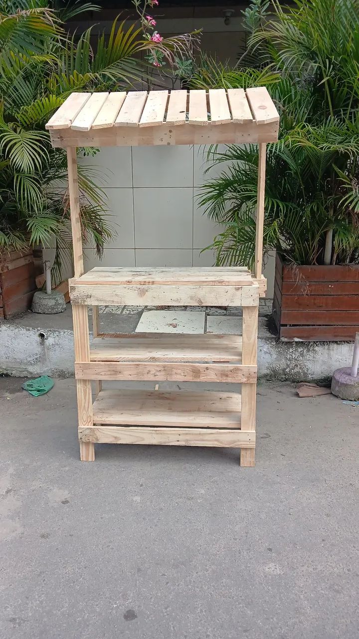 Barraca de pallet desmontável 