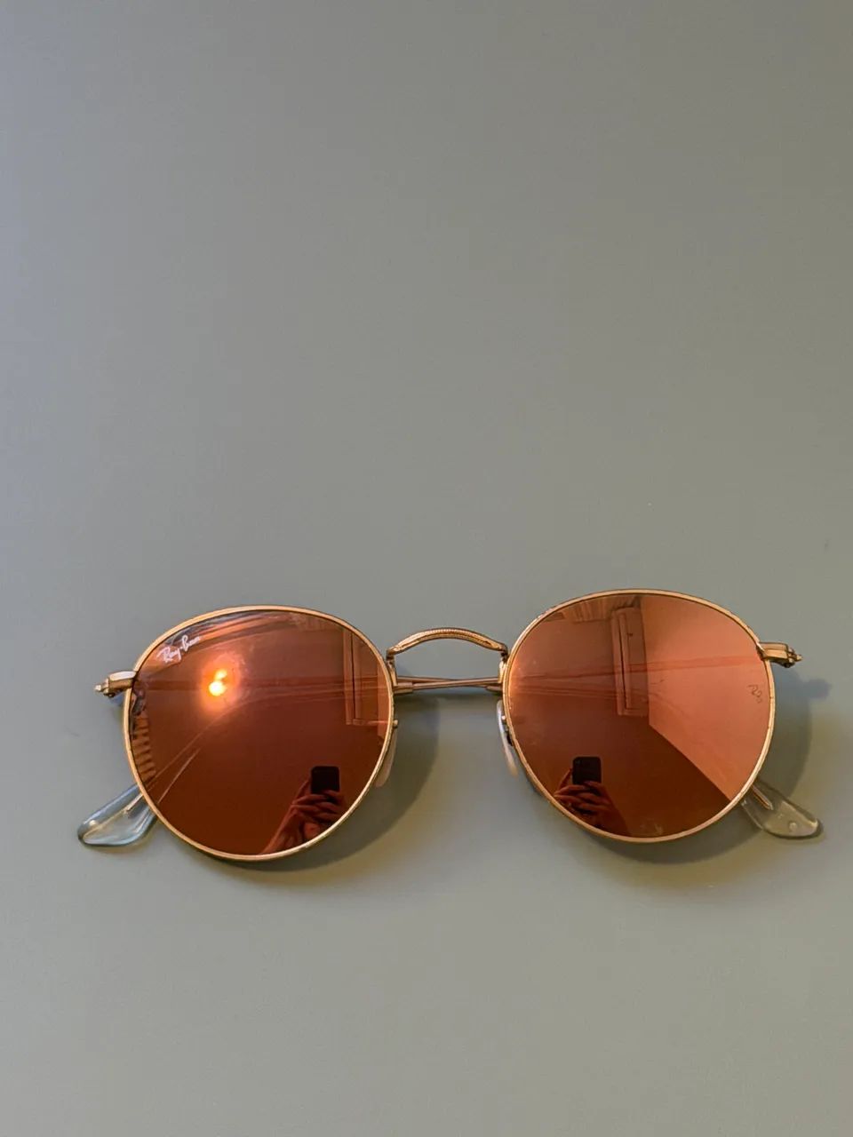 Ray-ban redondo espelhado Rosé - Foto 2