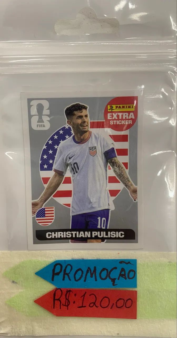 Legend Panini Extra Sticker Christian Pulisic FIFA 2026 Rara