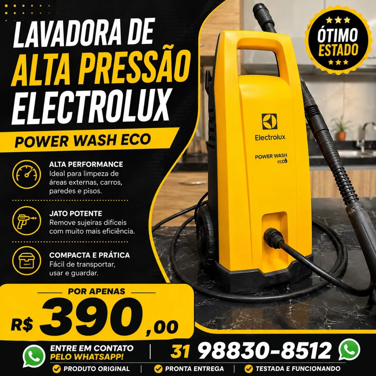 Lavadora de Alta Pressão Electrolux 