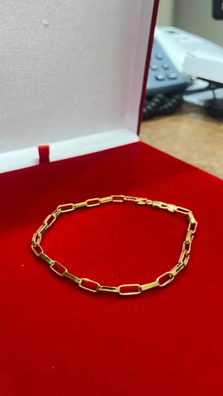 Pulseira de ouro 18k 750