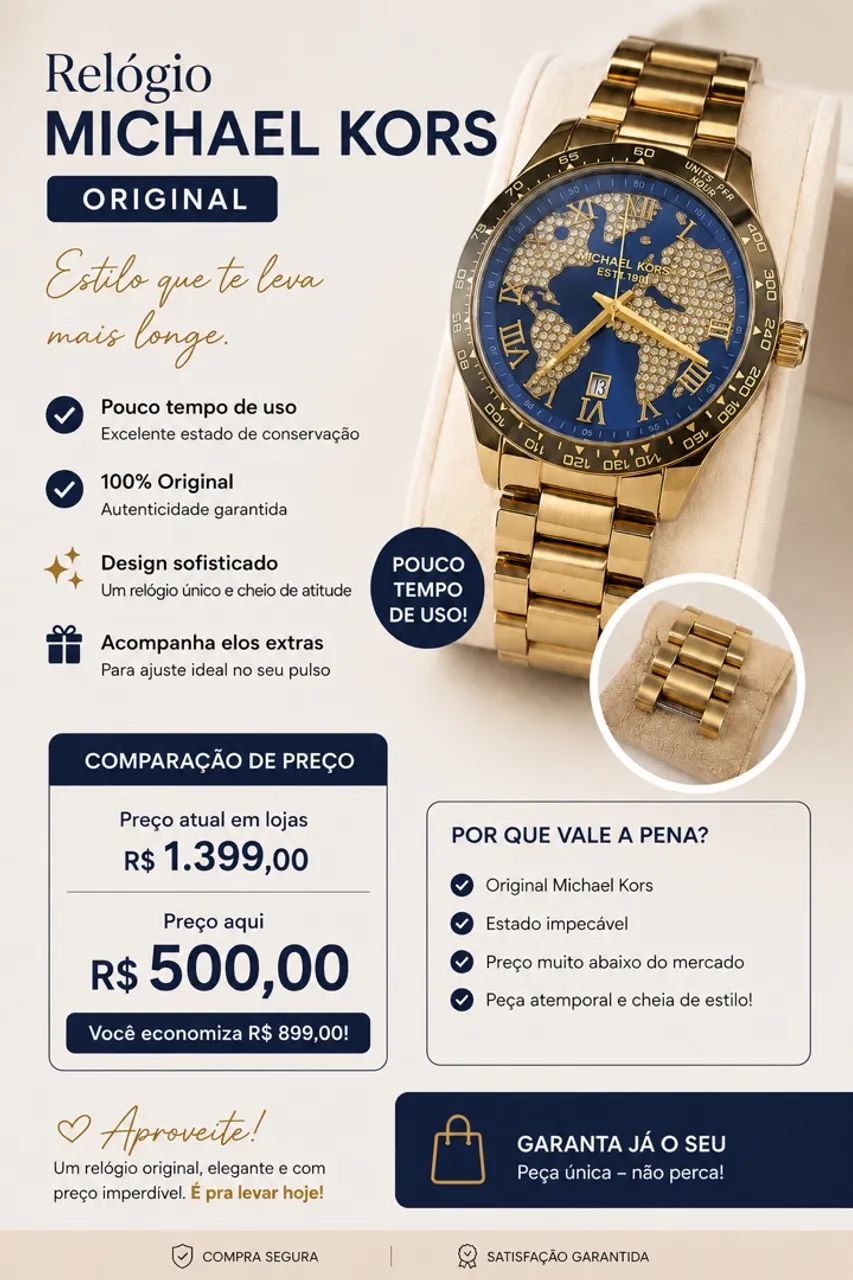 Relógios Michael Kros - Foto 2