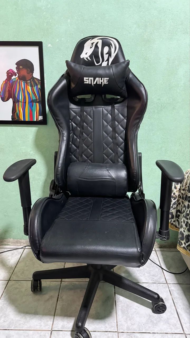 Cadeira Gamer Snake Mamba Negra 