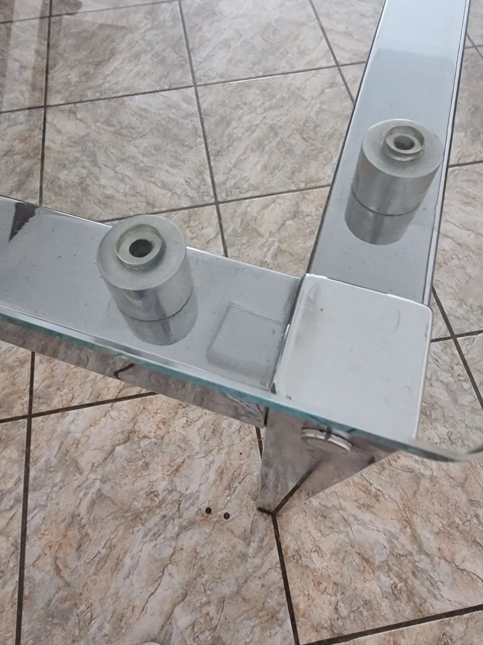 Jogo de mesa de vidro com 6 cadeiras - Foto 5