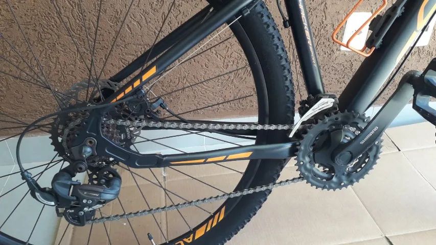 Bicicleta Oggi - Aro29 - Preta e Laranja - Foto 4