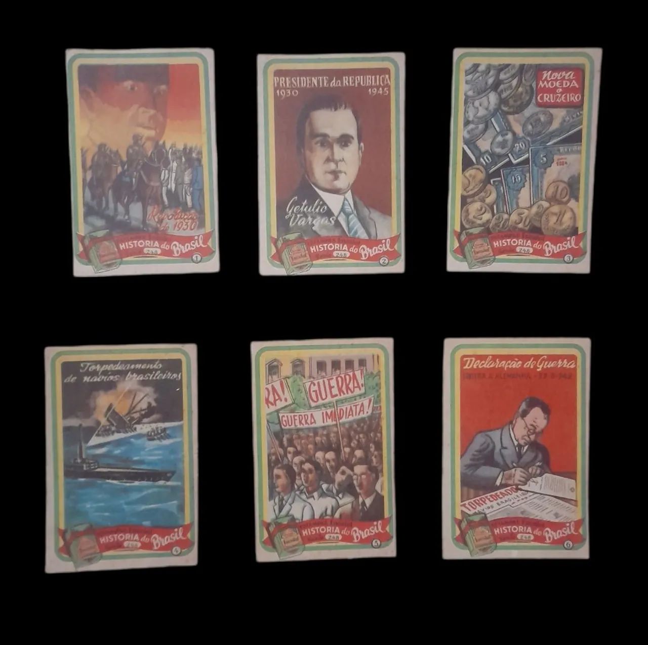 Estampas eucalol série completa HISTÓRIA DO BRASIL 