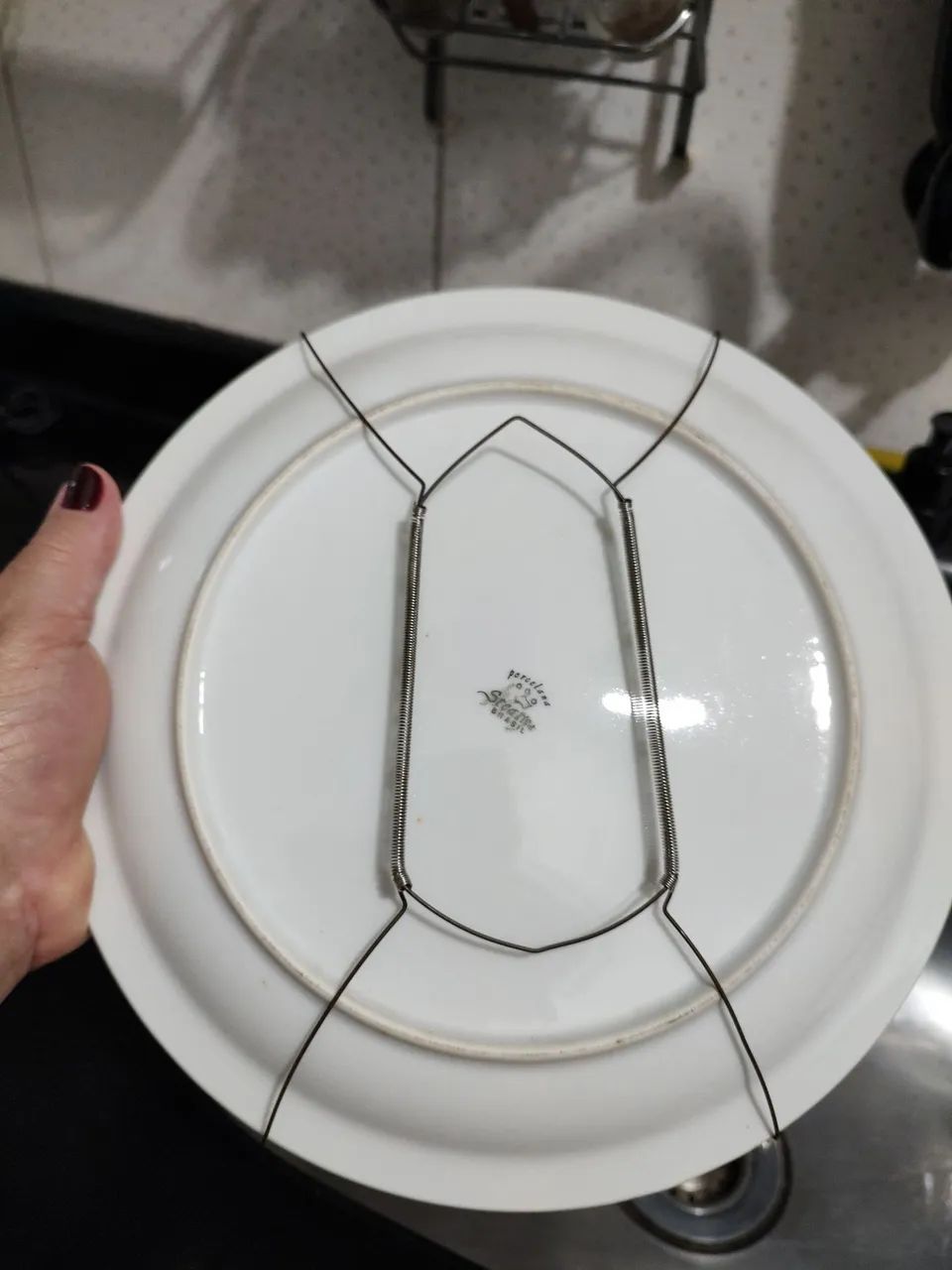 Prato de porcelana antigo - Foto 2