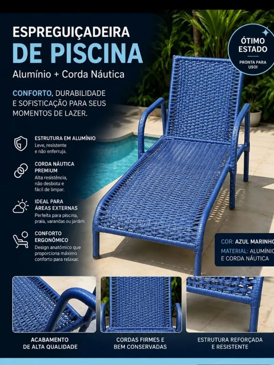 Espreguiçadeira de Piscina 