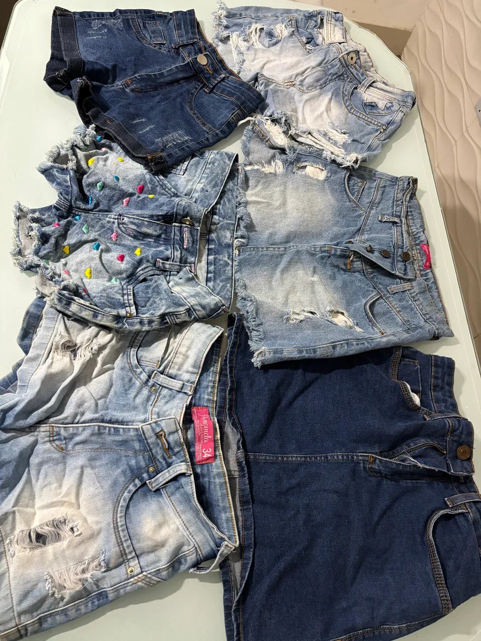 Lote de short e short saias jeans  - Foto 4