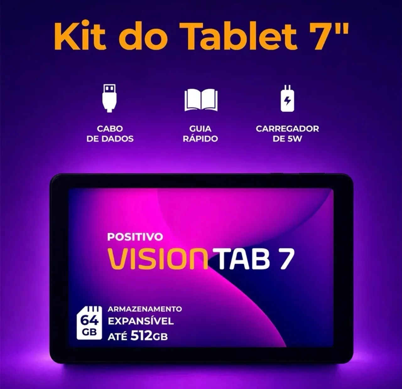 TABLET POSITIVO VISION TAB 7 - ANDROID 14 GO - Foto 3