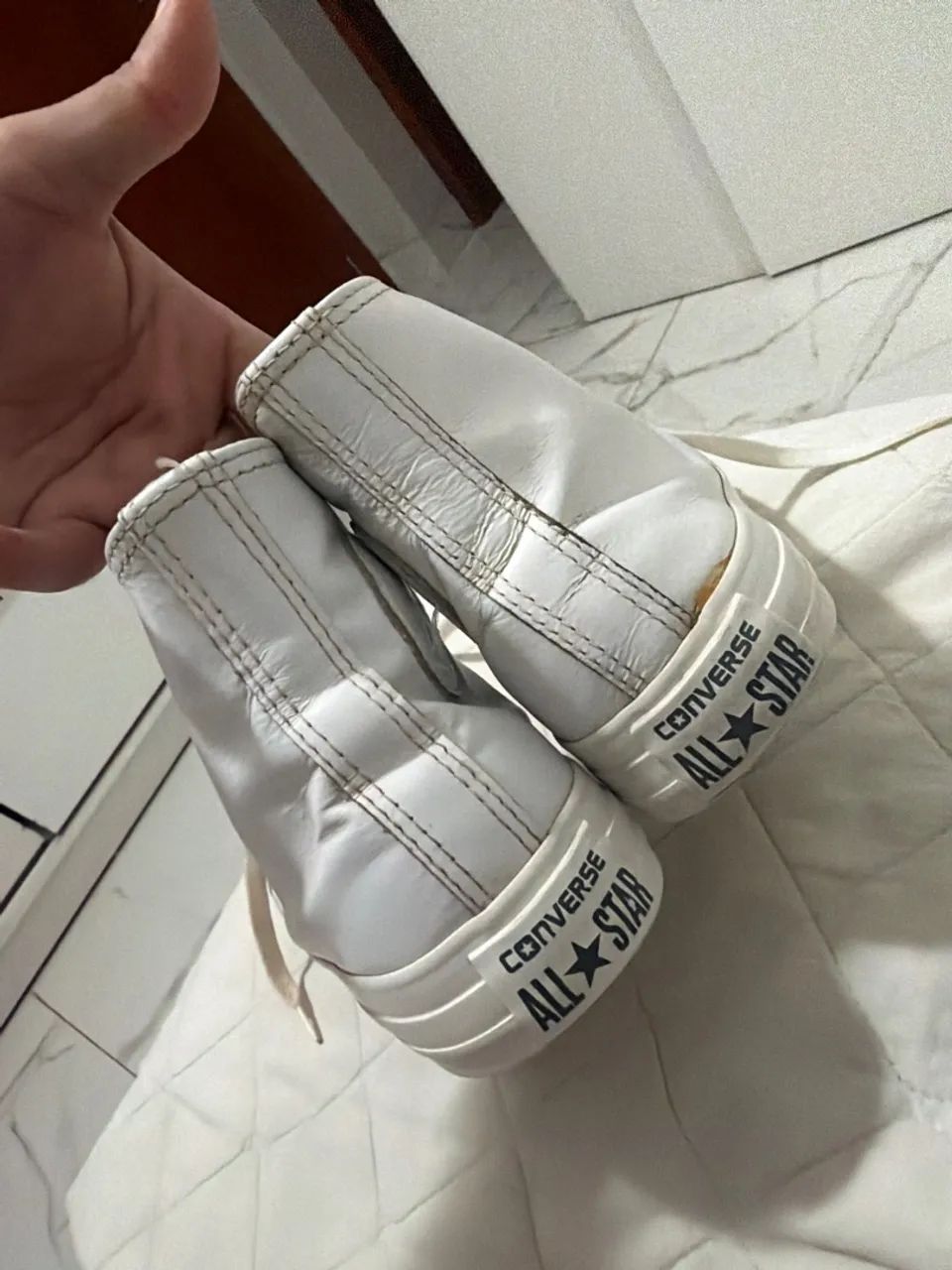 Tênis all star branco (couro) - Foto 3