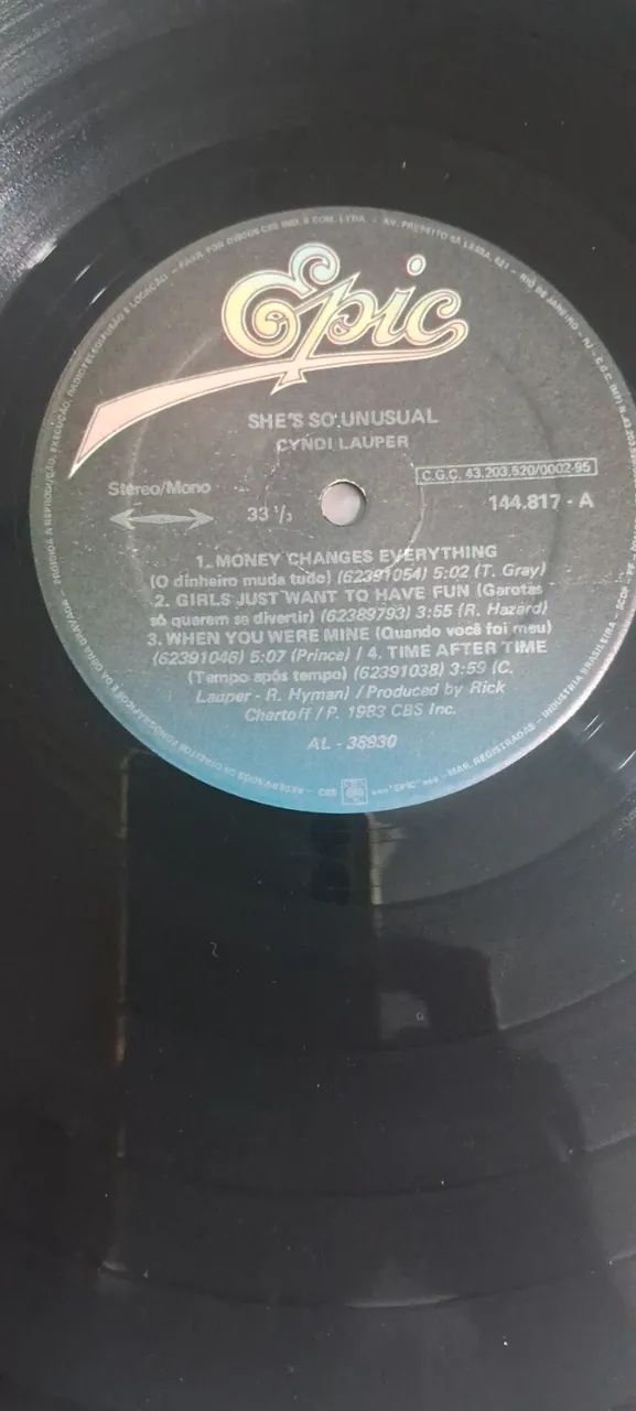 Lp-Vinil Cyndi Lauper She's Só Unsual - Foto 2