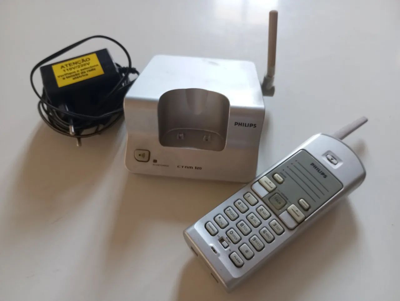 Telefone Sem Fio Philips Original Com Fonte e Base  - Foto 2