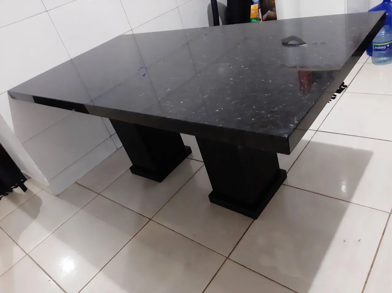 Mesa de Jantar em Granito Verde Ubatuba PRONTA ENTREGA - Foto 2