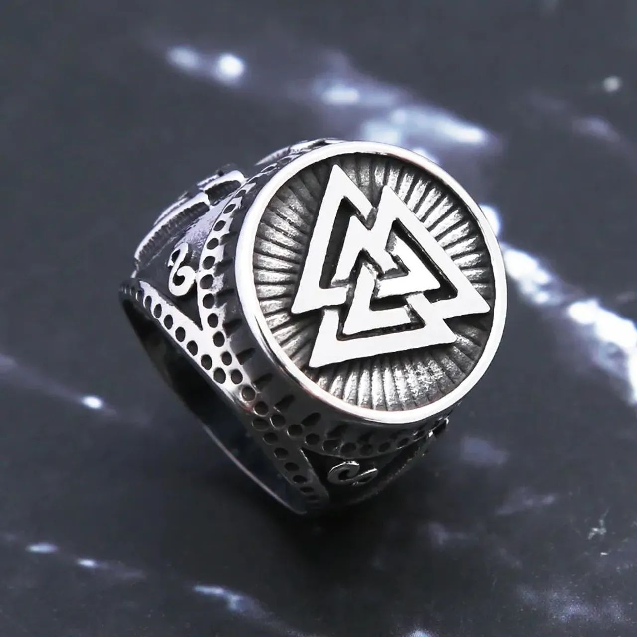 Anél Viking Valknut modelos variados - Foto 4