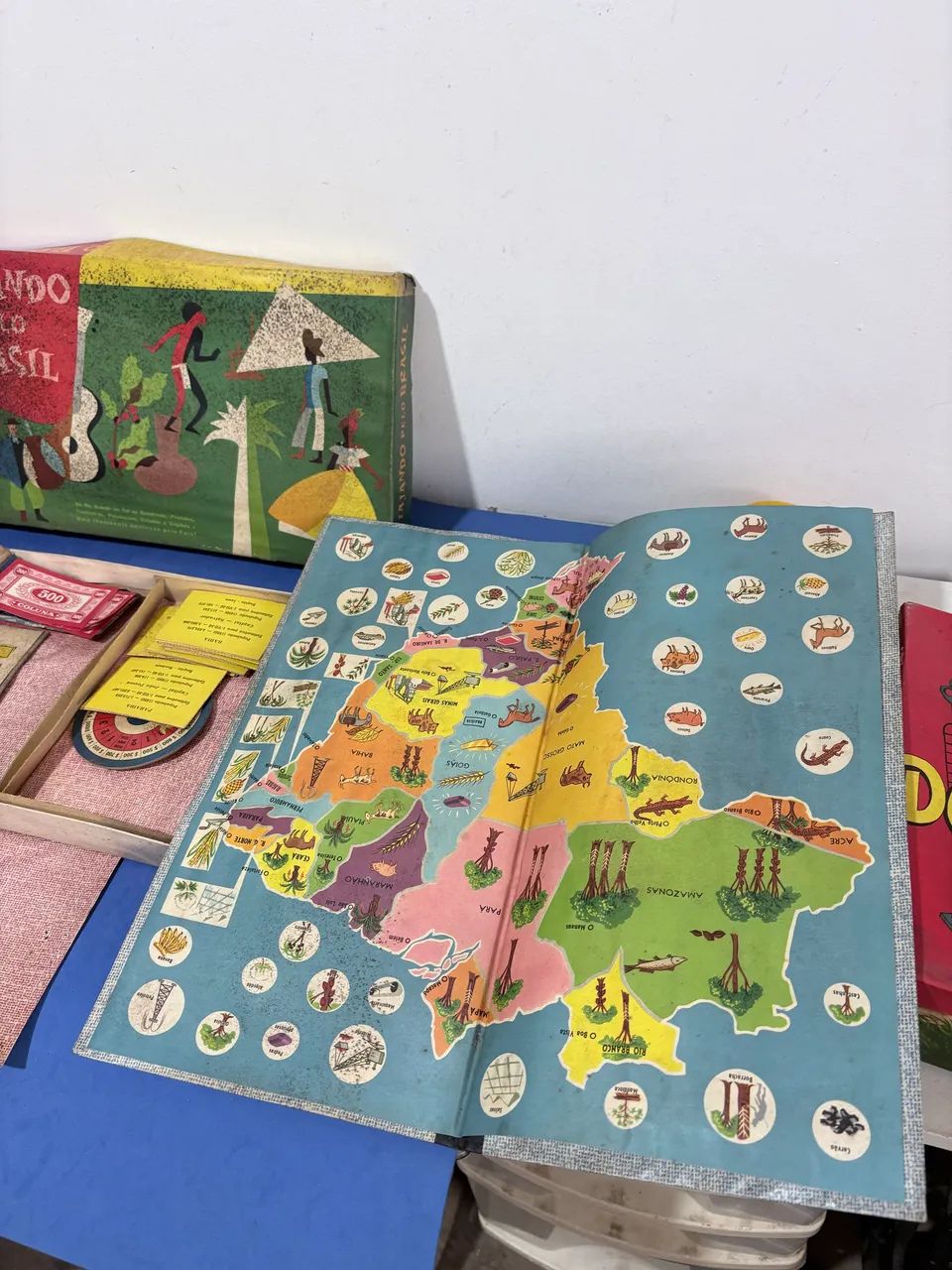 Jogo de tabuleiro viajando pelo Brasil Coluna - Foto 2