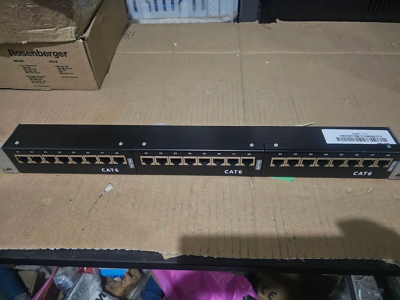 Pacth Panel Seitec 24 posicoes Rj45 x Rj45 CAT6