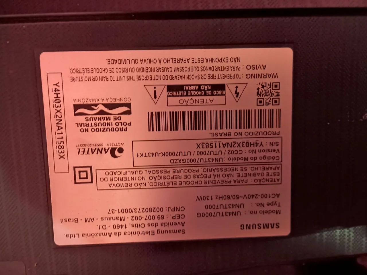 TV Samsung 43 polegadas pra consertar poço entrega  - Foto 2