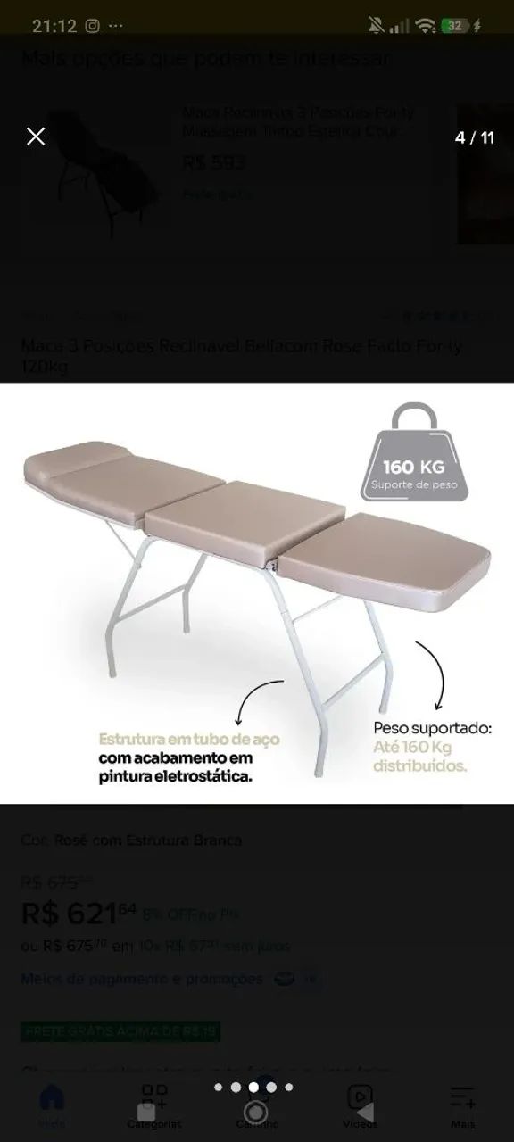Maca de atendimento - 3 posições 