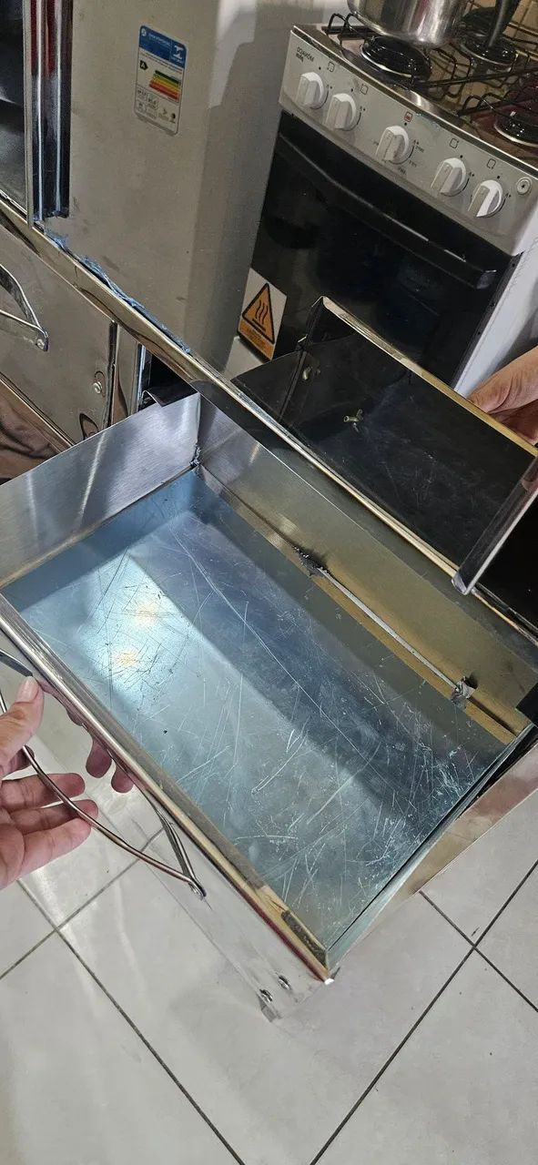 Balcão INOX NOVO - NO PLÁSTICO - Foto 2