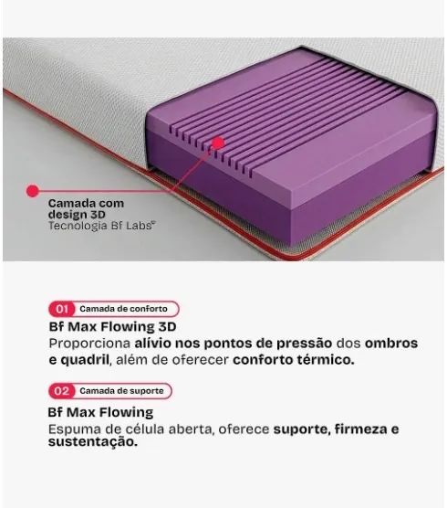 Colchão solteiro novo dupla camada - Foto 5