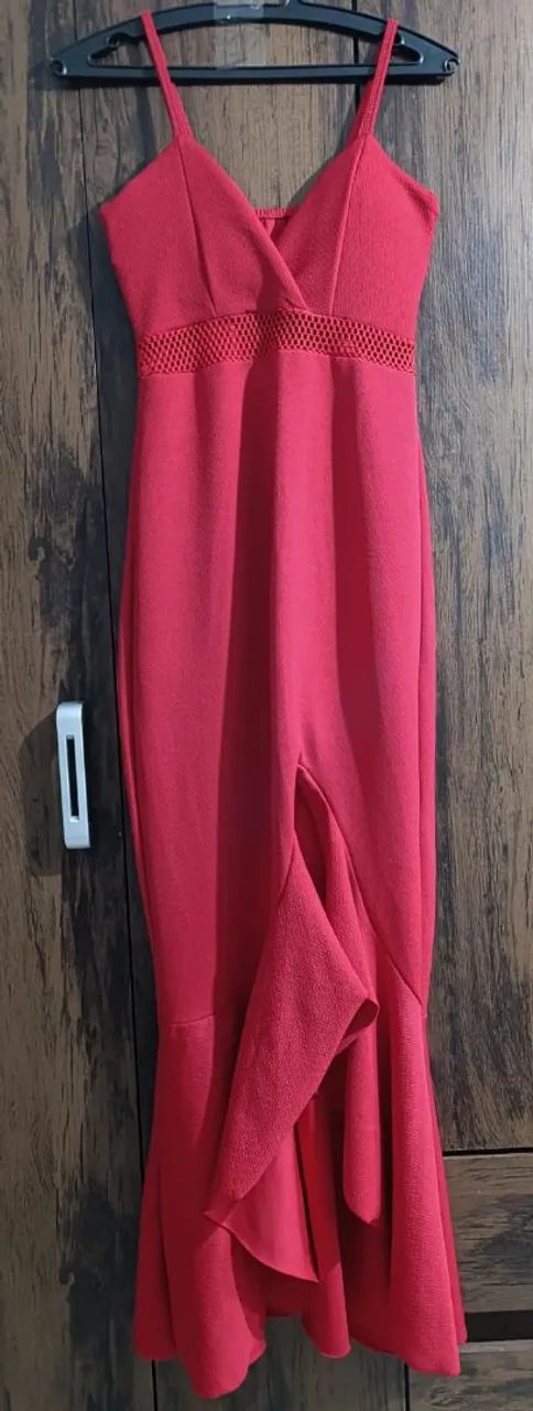Vestido Longo Sereia Vermelho ? - Foto 2