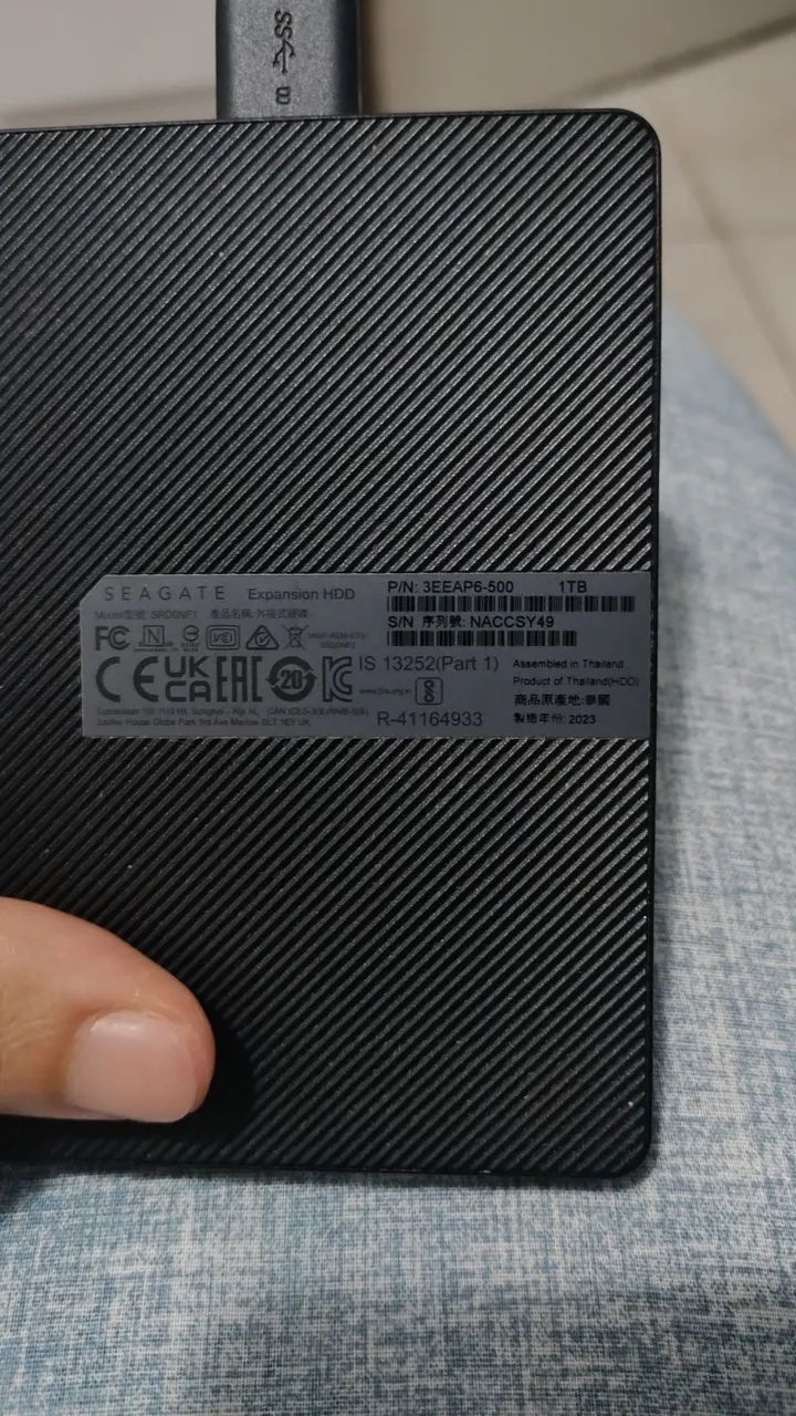 HD Externo de 1TB da Seagate com USB 3.0 - Foto 3