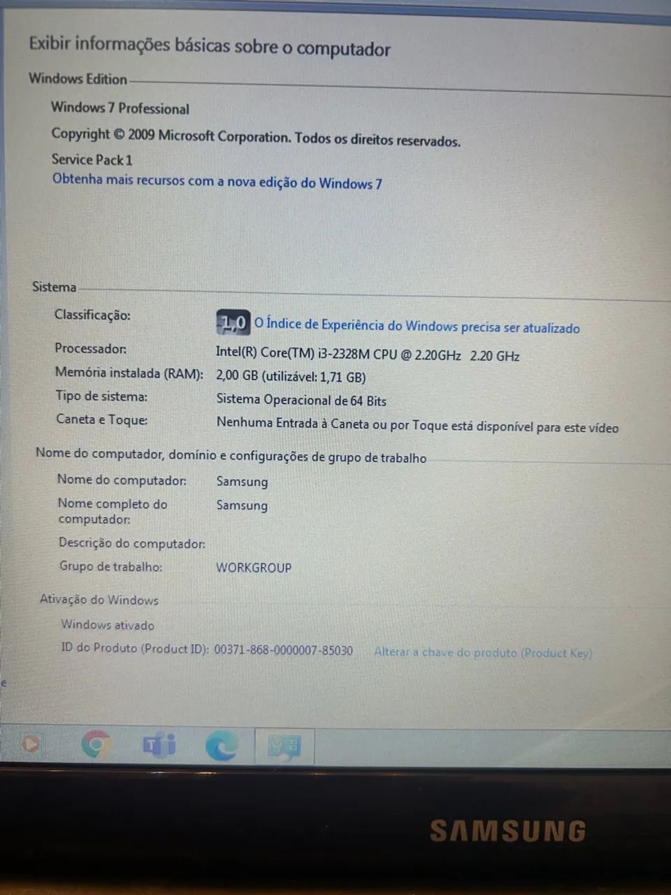 Notebook Samsung Intel Core i3 - Foto 2