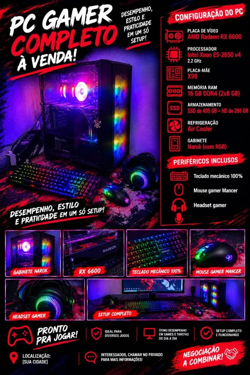 Pc gamer completo 