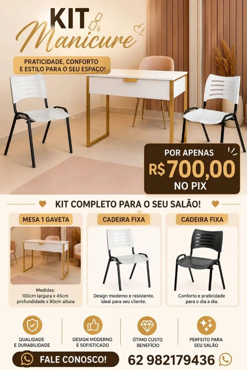 Mesas para manicure ou para escritório  - Foto 4