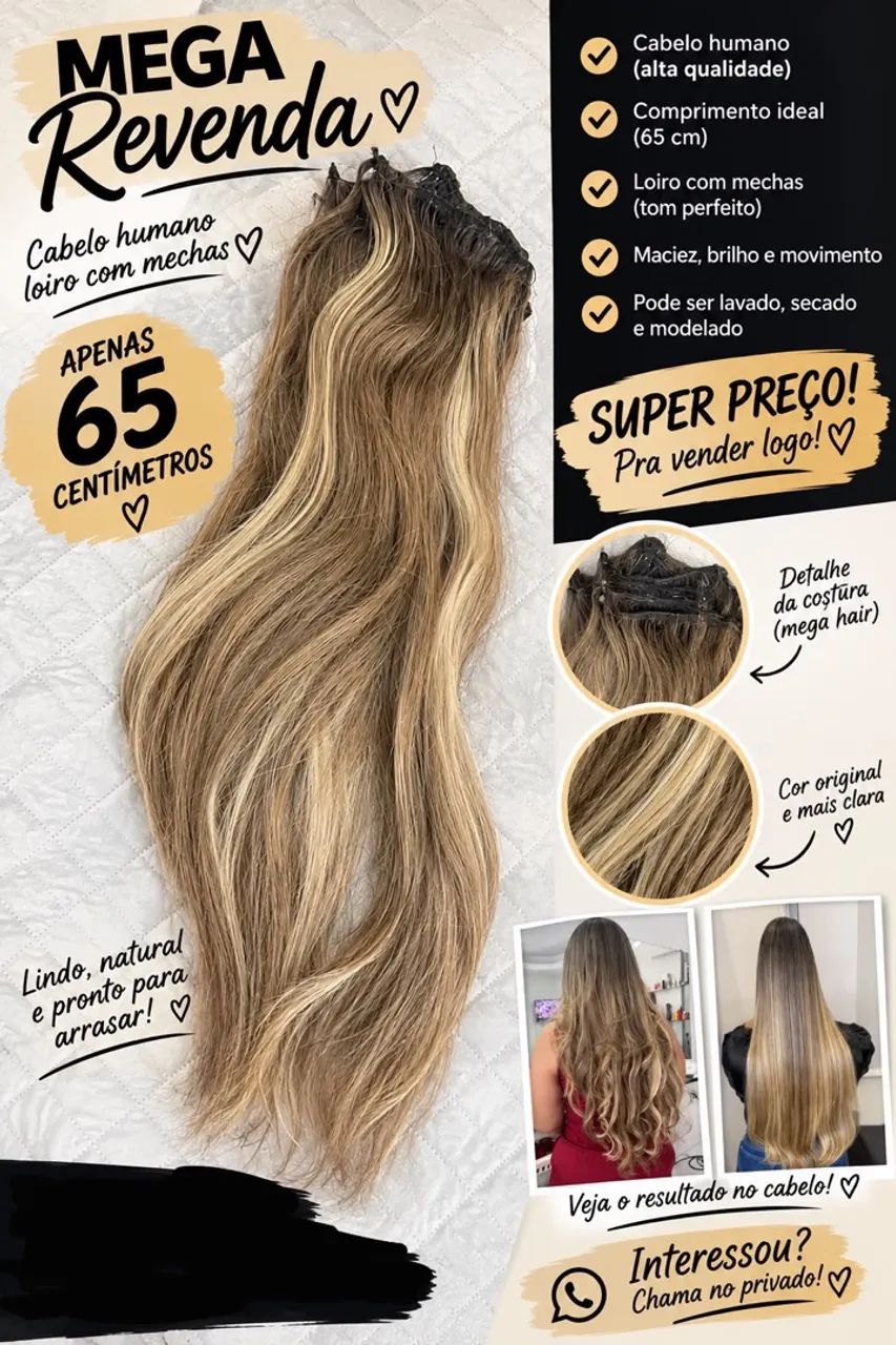 Mega hair loiro 