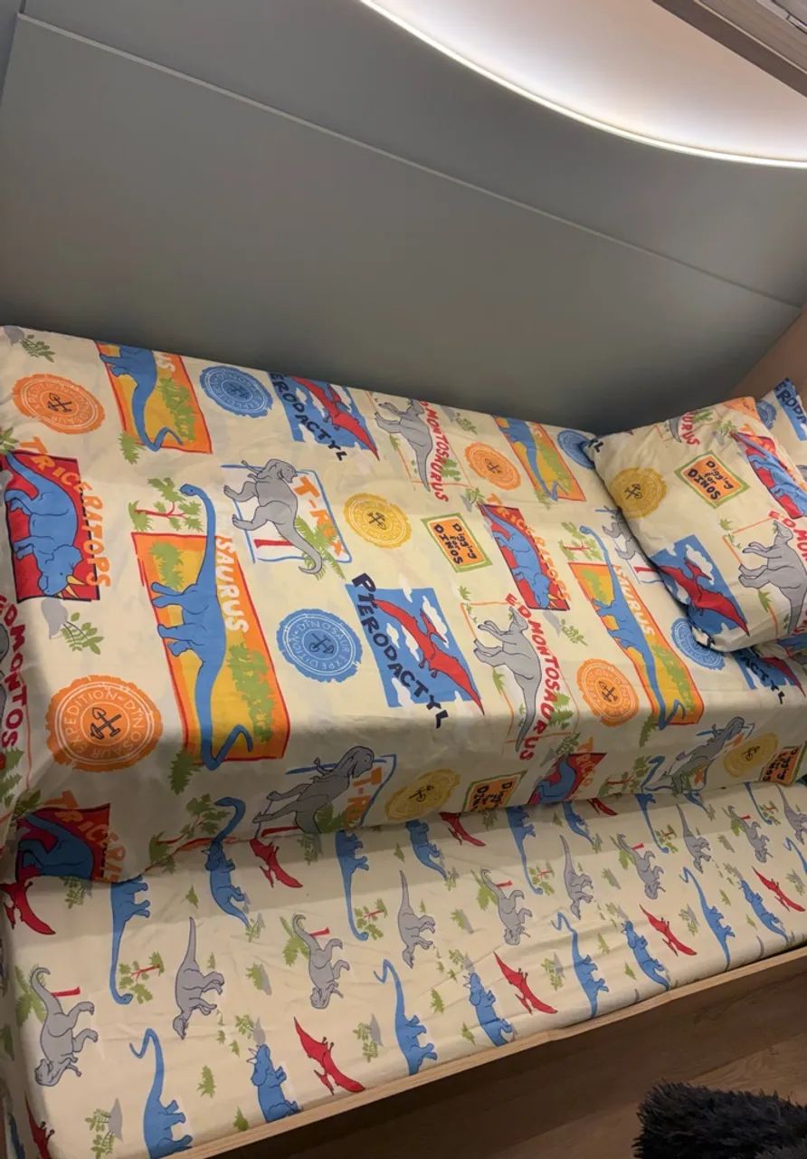 Cama solteiro com auxiliar + colchões  - Foto 2