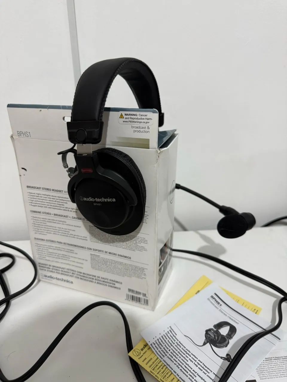 Audio-Technica BPHS1 - Headset Profissional Broadcast | Open Box - Foto 2