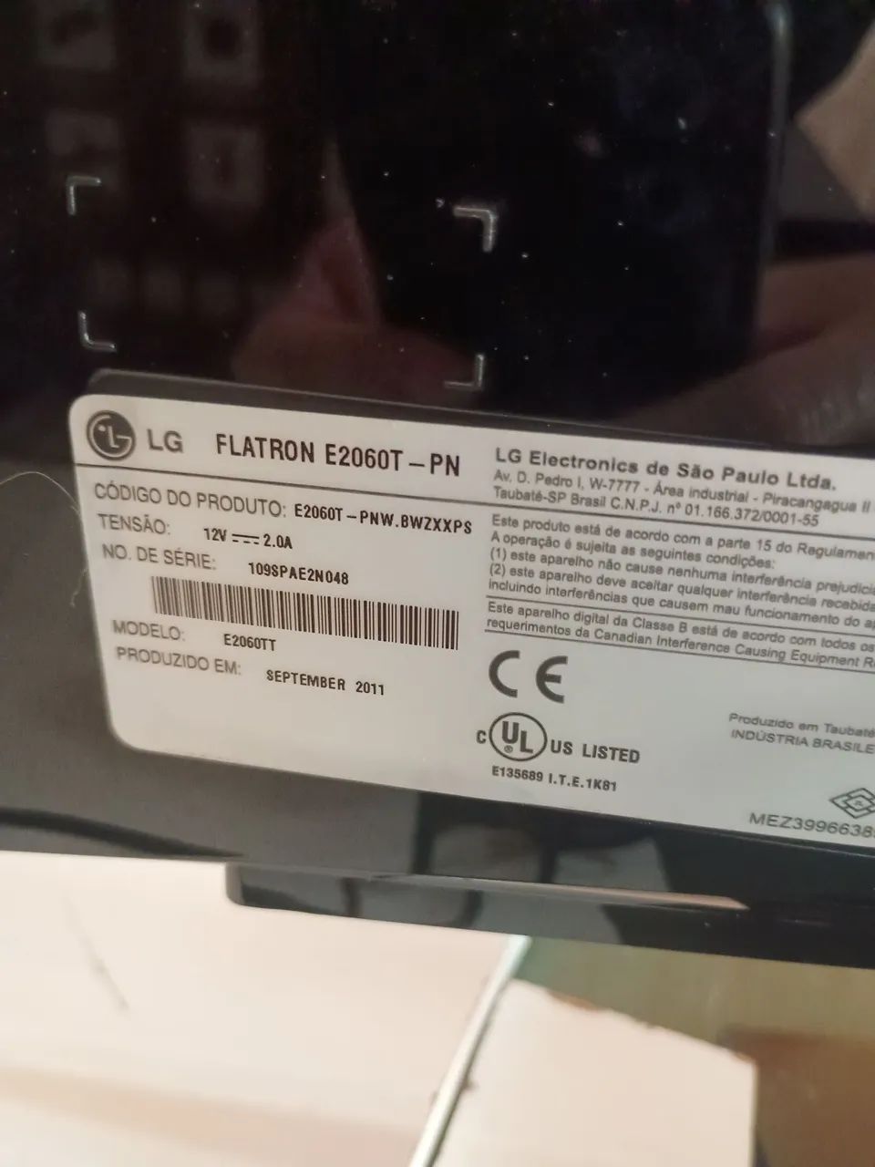 Monitor LG E2060 VGA 20 polegadas  - Foto 3