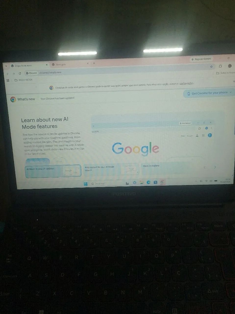 Vendo notebook positivo 