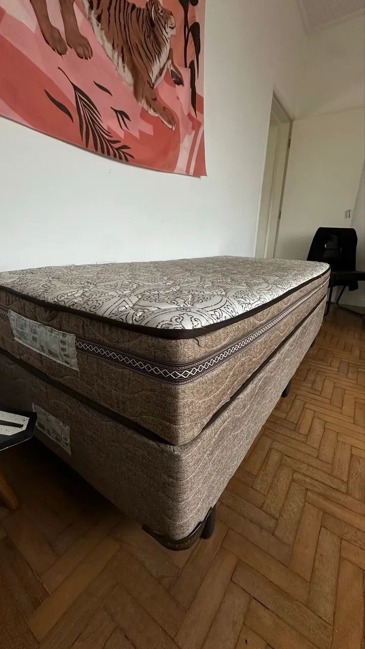 CAMA BOX + COLCHÃO SOLTEIRO PROBEL OREGON - Foto 5
