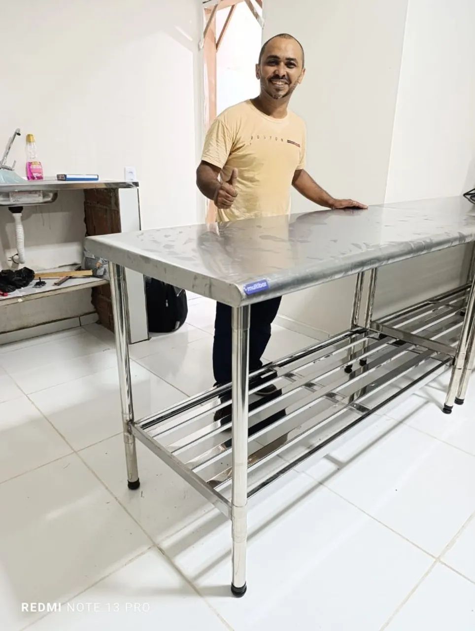 MESA DE MANIPULAÇÃO INOX 1.50 METRO IMECA  - Foto 2