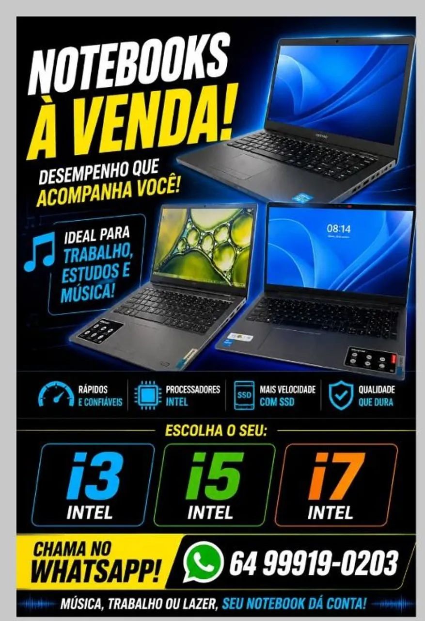NOTEBOOKS i3, i5 e i7 ? PREÇO IMPERDÍVEL!  - Foto 3