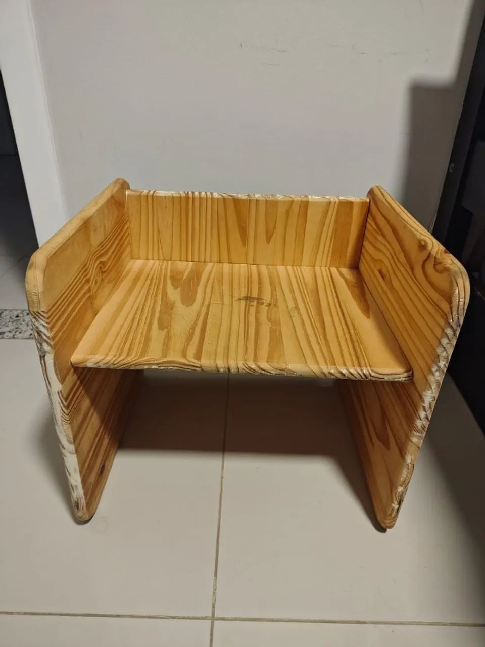 Cadeira Cubo Montessori 3 em 1 em pinus - Foto 2