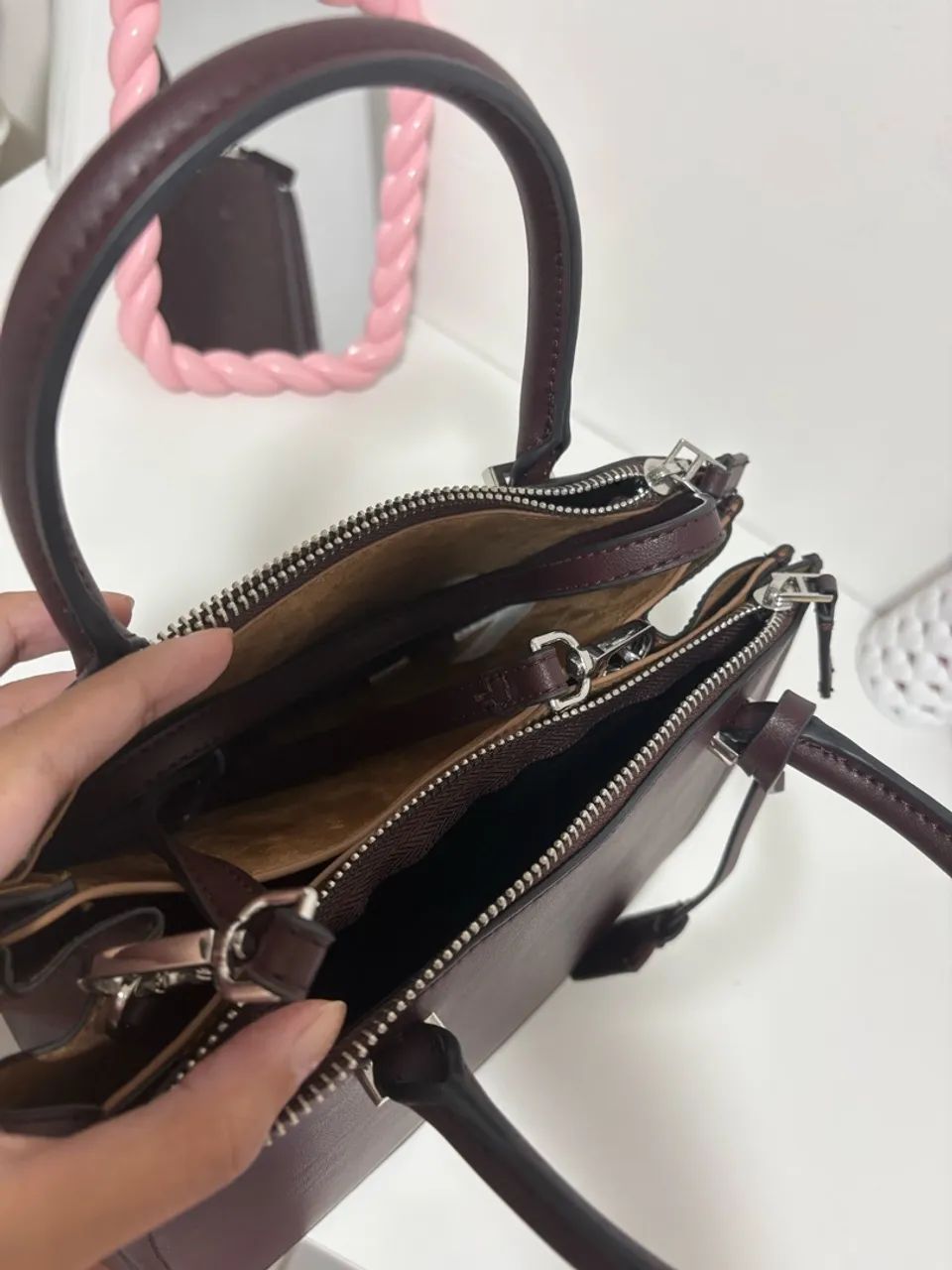 Bolsa Zara vinho - Foto 3