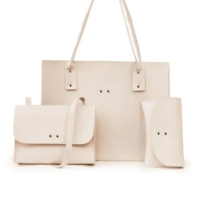 kit 3 bolsas femininas para qualquer ocasião - Foto 3