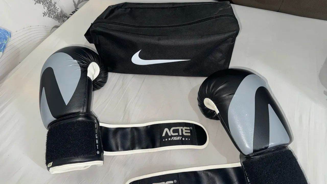 Luvas de Boxe ACTE Fight 14oz + Bolsa Nike para Transporte - Foto 4