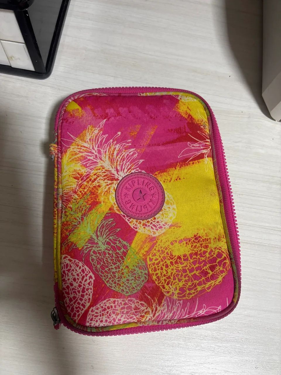 Estojo Kipling Grande Rosa