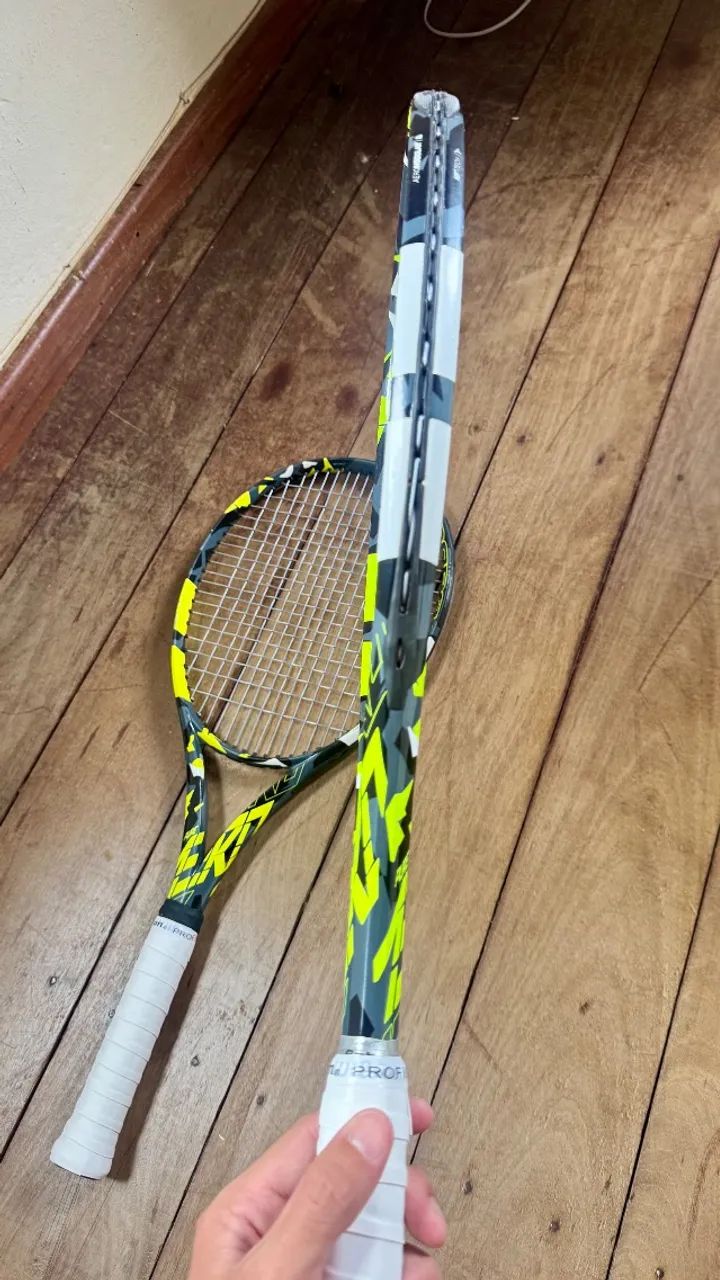 Par de raquetes Babolat Pure Aero Alcaraz Cabeça 100 | Peso 300g | Grip L3 - Foto 6
