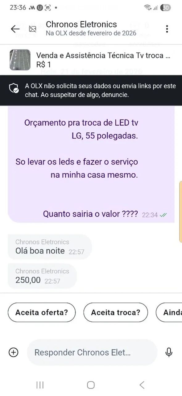 Tv 55 polegadas TROCAR LED - Foto 3